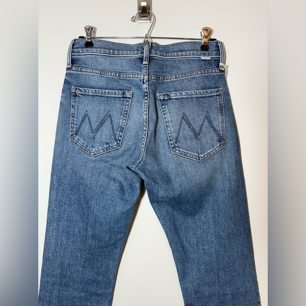 Mother The Mid Rise Hiker Hover Penny For Your Thoughts Button Fly Jeans Size 26 - Picture 7 of 10